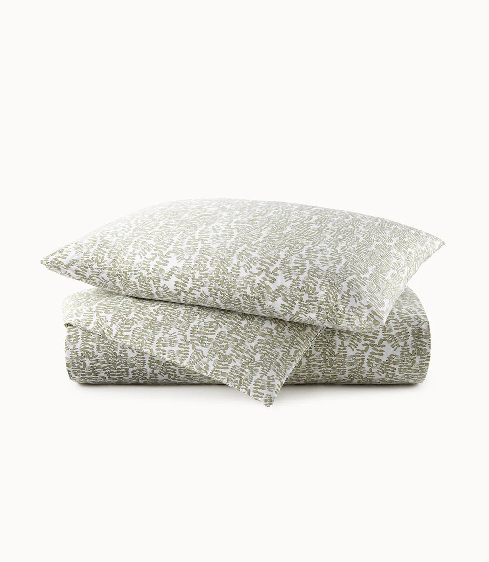Fern Percale Duvet Cover by Peacock Alley
