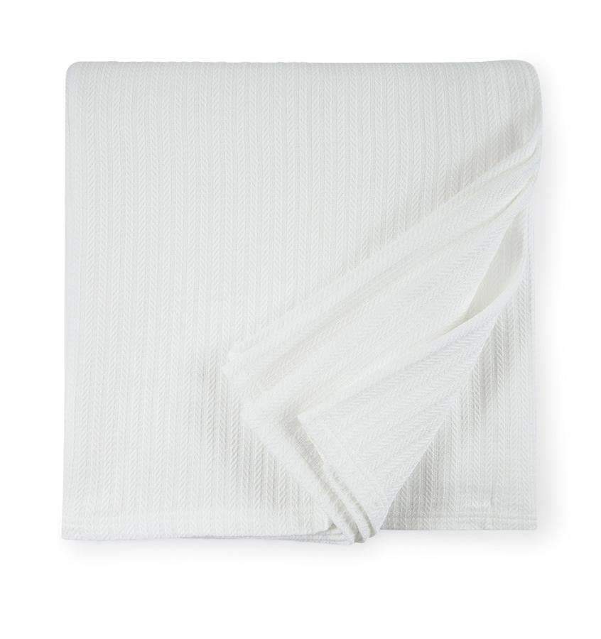 Blankets Grant Blanket by Sferra Twin 80x100 / White Sferra