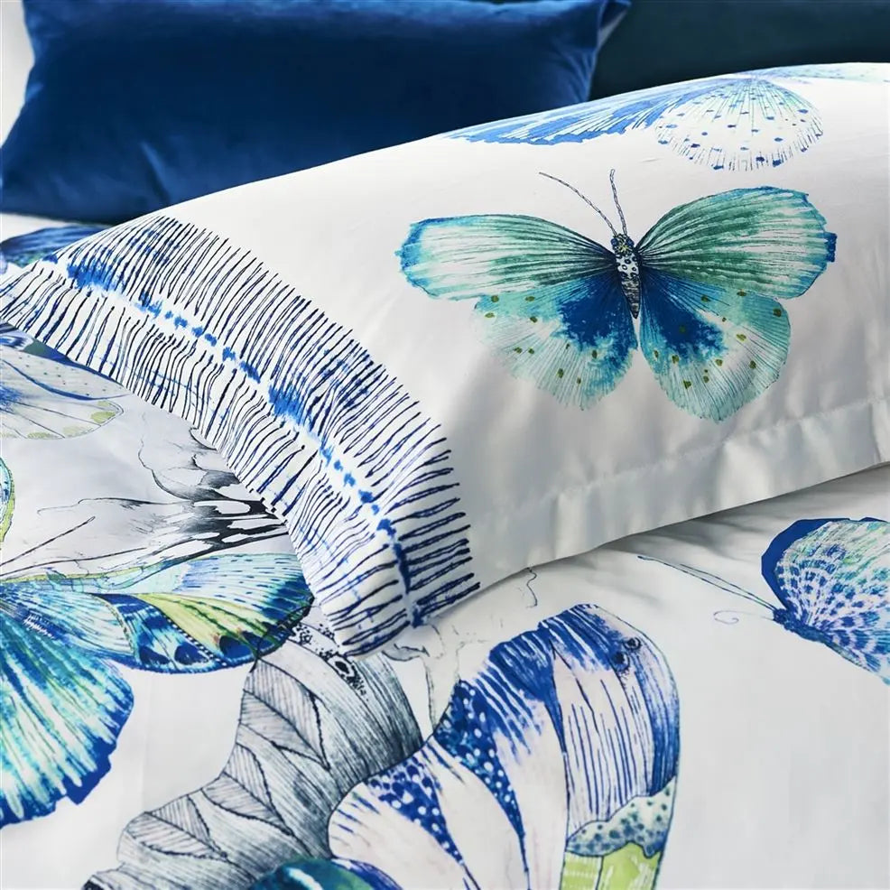 Papillons Cobalt Duvet Cover by Designers Guild