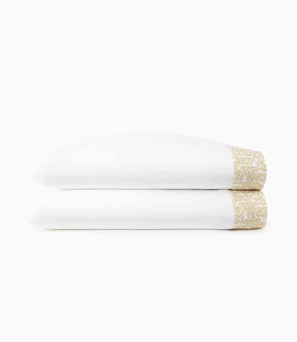 Fern Cuff Percale Pillowcases by Peacock Alley
