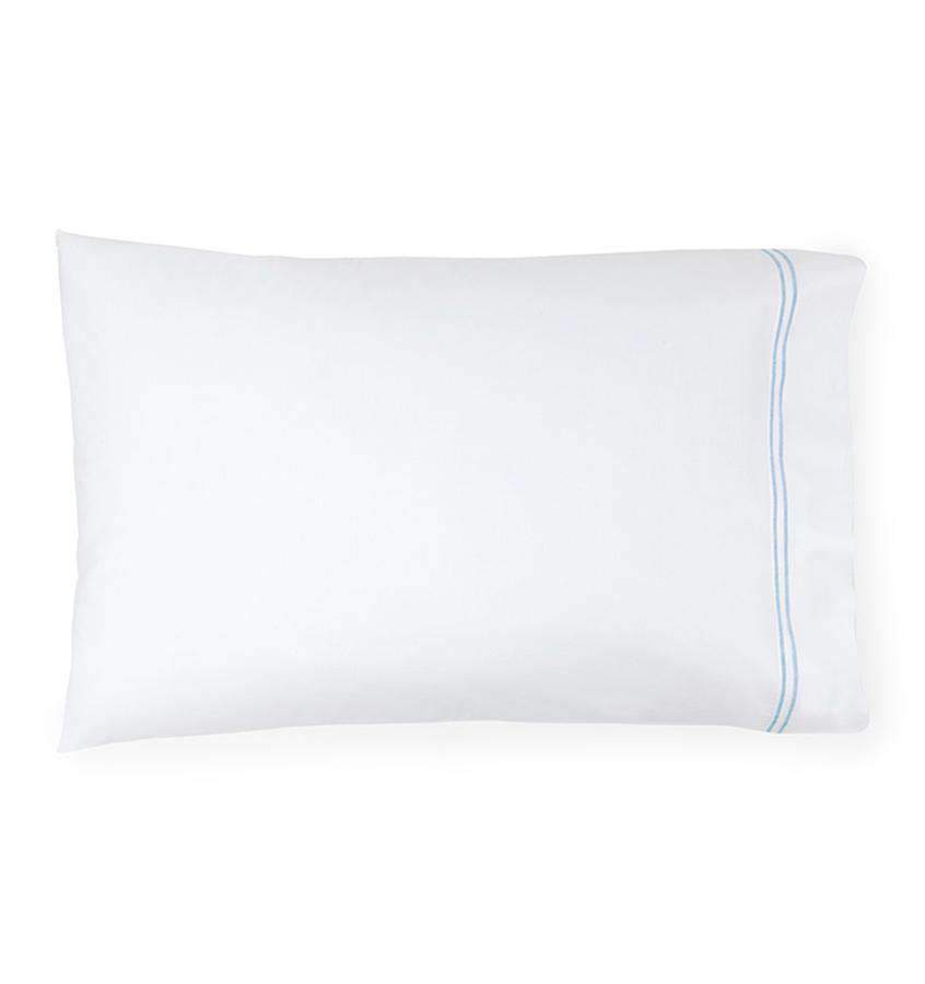 Pillowcases Grande Hotel Pillowcase Pair by Sferra Standard 22x33 / White/Blue Sferra