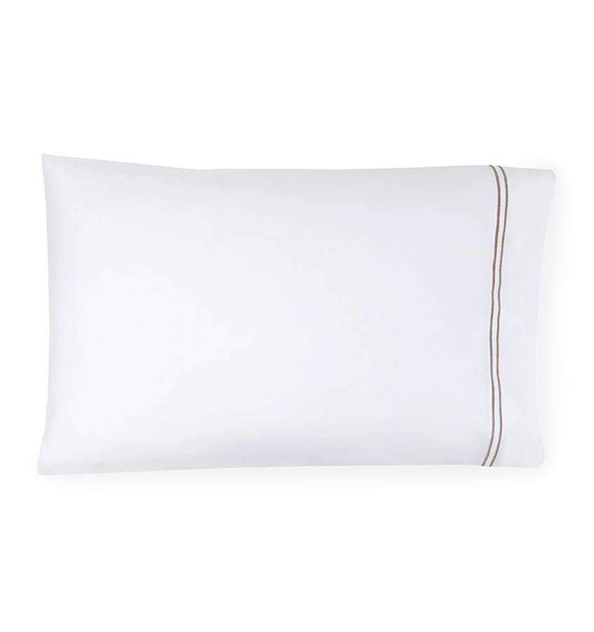 Pillowcases Grande Hotel Pillowcase Pair by Sferra Standard 22x33 / White/Grey Sferra