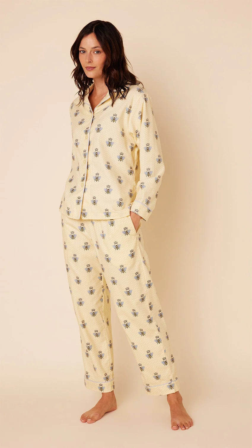 Queen Bee Flannel Pajama by The Cat's Pajamas