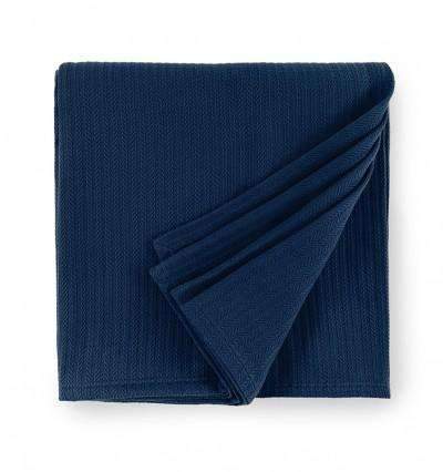 Blankets Grant Blanket by Sferra Twin 80x100 / Navy Sferra