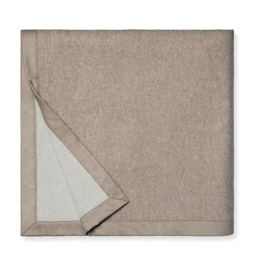Blankets Nerino Blanket by Sferra Full/Queen / Cashew/Ivory Sferra
