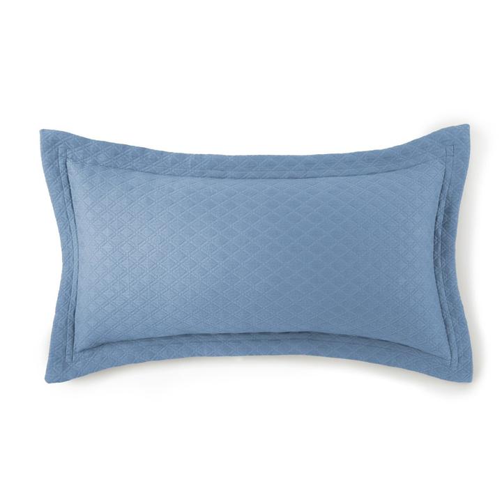 Decorative Pillows Alyssa Matelasse Throw Pillows by Peacock Alley Oblong - 12" x 24" / Chambray Peacock Alley
