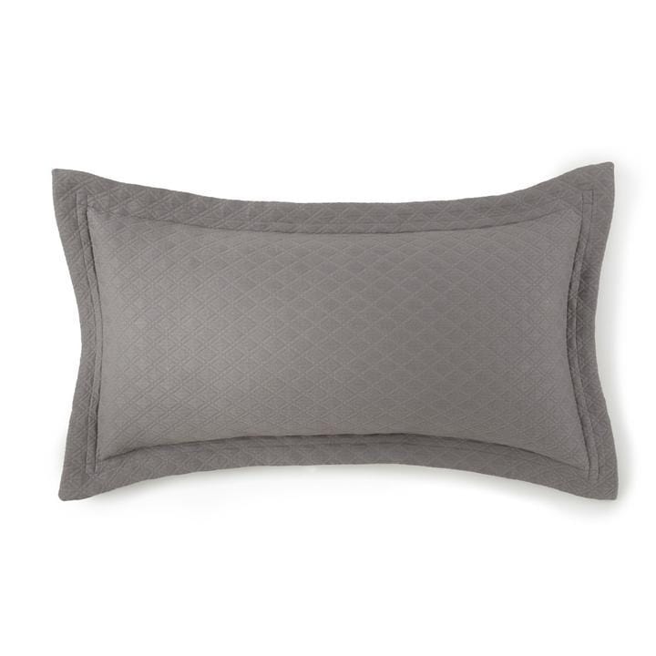 Decorative Pillows Alyssa Matelassé Throw Pillows by Peacock Alley Oblong - 12" x 24" / Dark Grey Peacock Alley