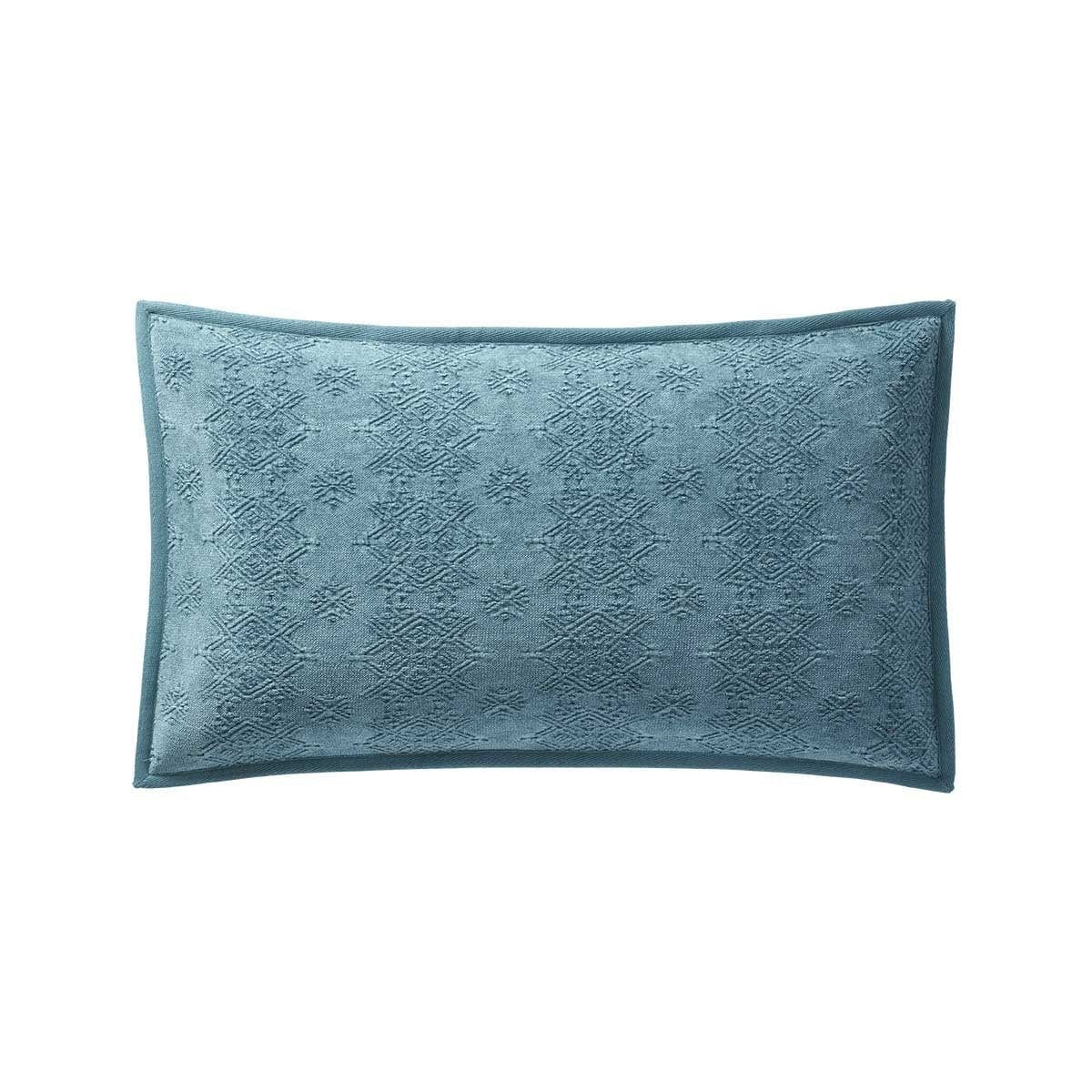Decorative Pillows Iosis Syracuse Decorative Pillow by Yves Delorme Turquoise Yves Delorme