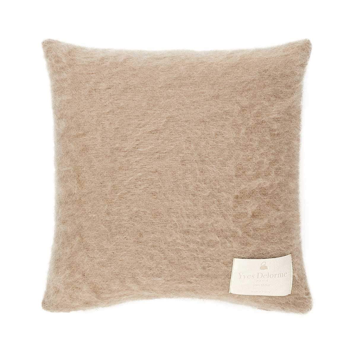 Decorative Pillows Mohair Decorative Pillow by Yves Delorme 18 x 18 in / Noisette Yves Delorme