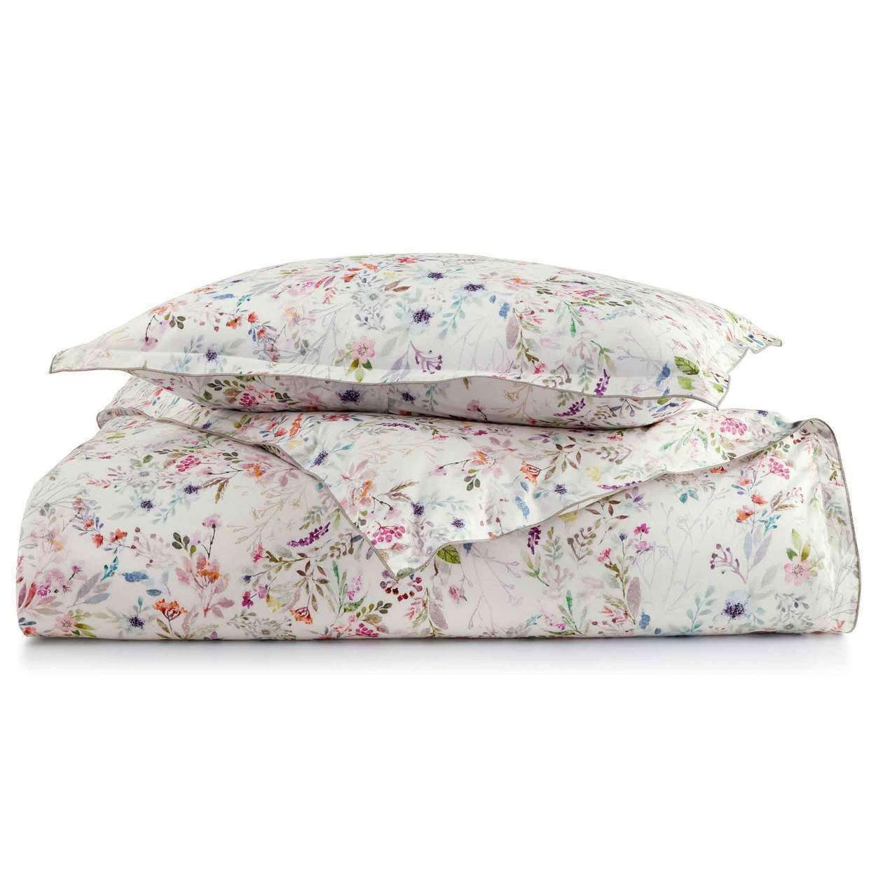 Duvet Covers Chloe Floral Percale Duvet Cover by Peacock Alley Peacock Alley