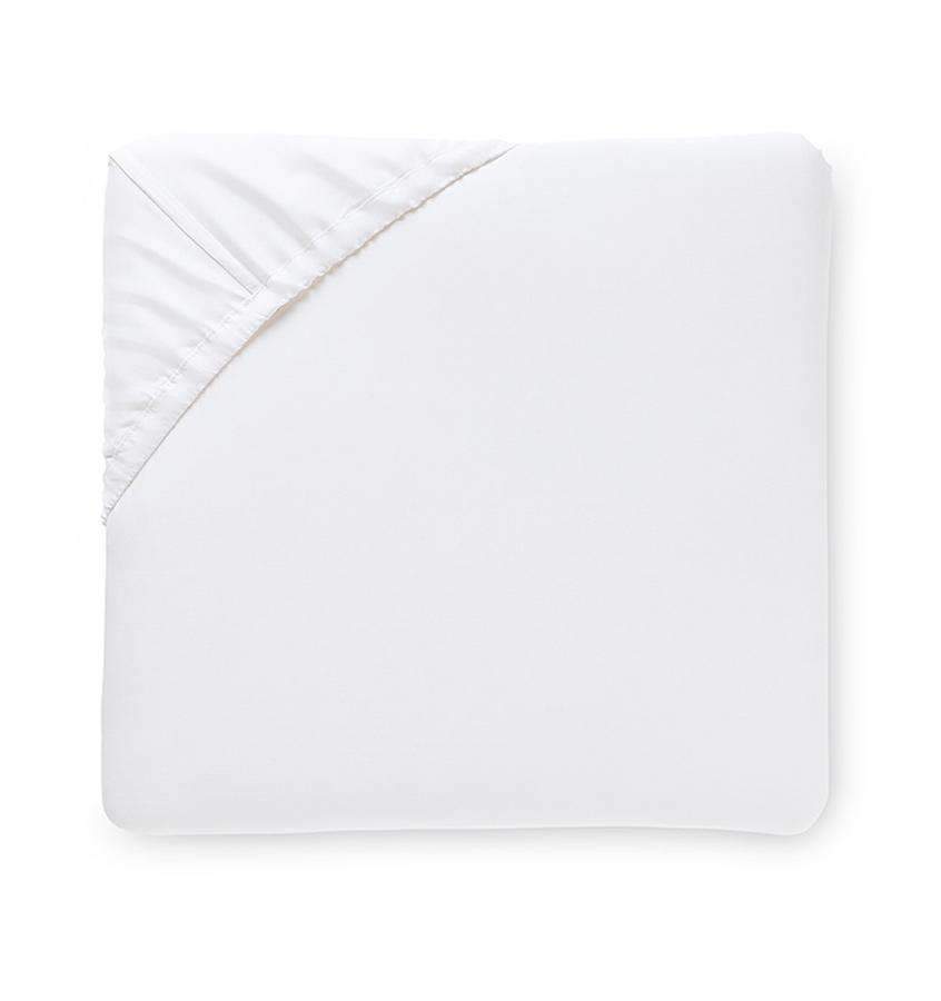 Fitted Sheets Finna Fitted Sheet by Sferra Twin 39x75x17 / White Sferra