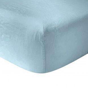 Fitted Sheets Originel Fitted Sheet by Yves Delorme Queen 63x81 / Ocean Yves Delorme