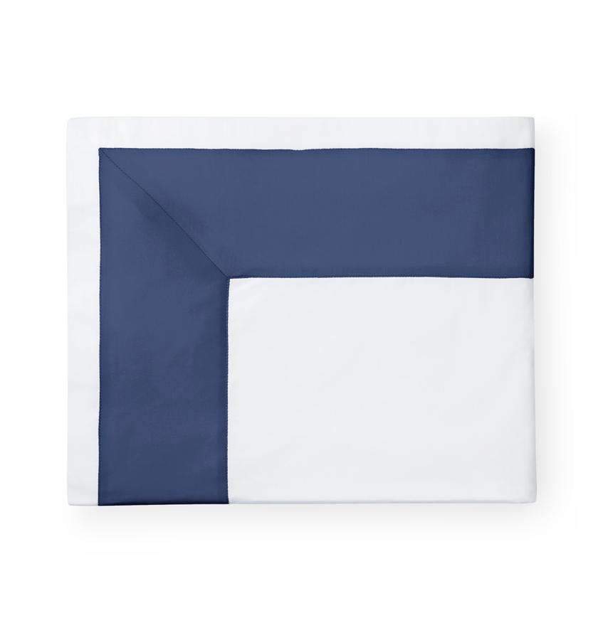 Flat Sheets Casida Flat Sheet by Sferra Twin / White/Delft Sferra
