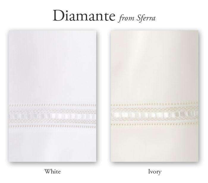 Flat Sheets Diamante Flat Sheet by Sferra Sferra