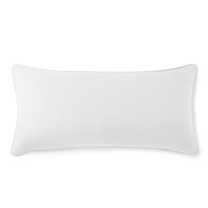 Mandalay Decorative Pillows by Peacock Alley Oblong Pillow - 12" x 24" / White Peacock Alley