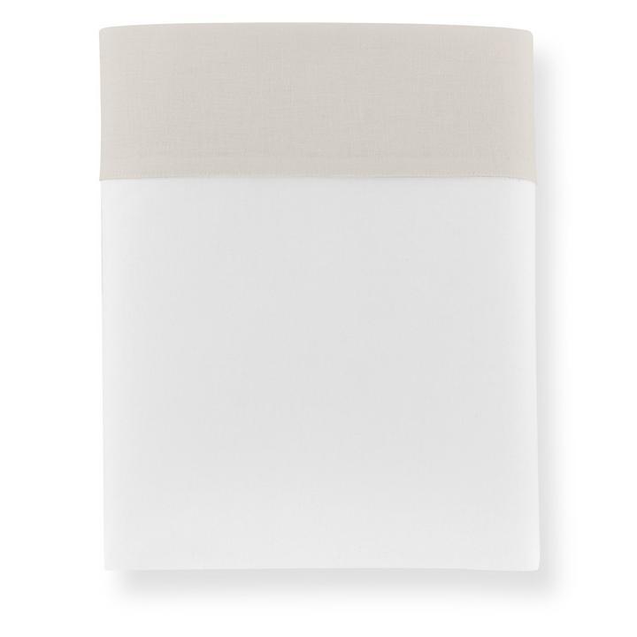 Mandalay Linen Cuff Percale Flat Sheet by Peacock Alley Everett Stunz