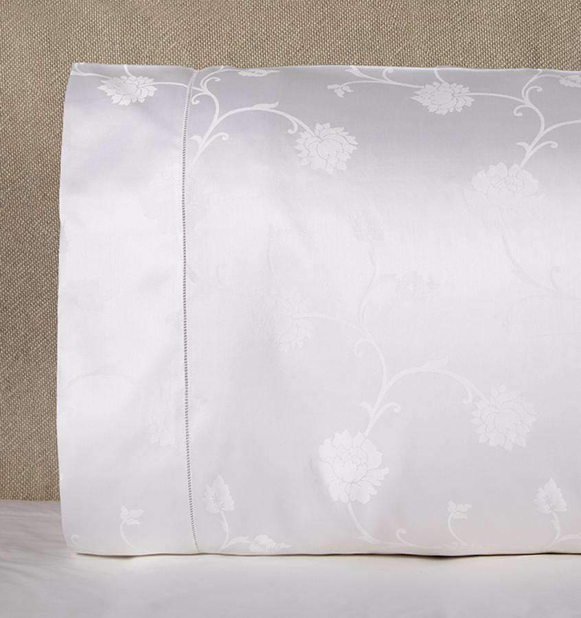 Pillowcases Giza 45 Jacquard Pillowcase Pair by Sferra Standard 22x33 / White Sferra