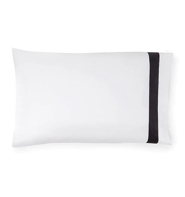 Pillowcases Orlo Pillowcase Pair by Sferra King 22x42 / White/Charcoal Sferra