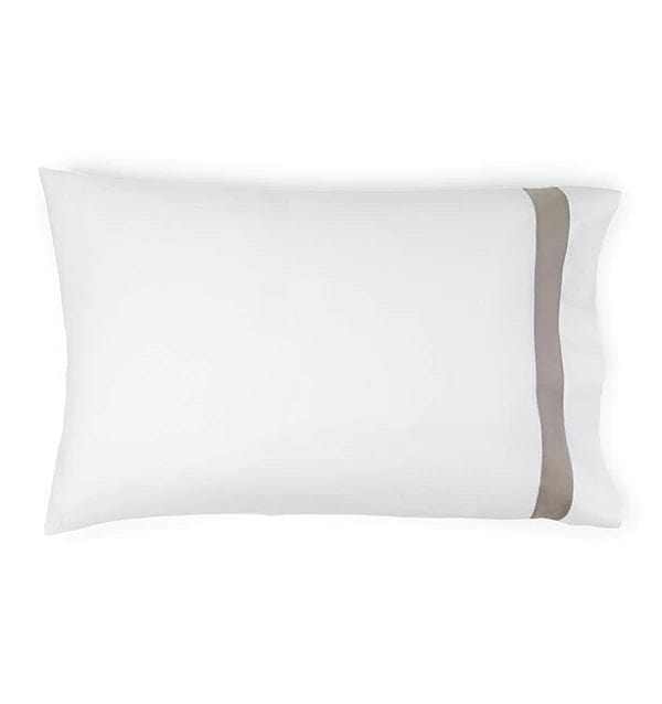 Pillowcases Orlo Pillowcase Pair by Sferra Standard 22x33 / White/Grey Sferra