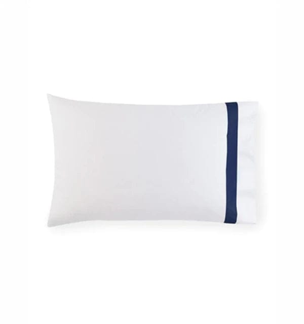 Pillowcases Orlo Pillowcase Pair by Sferra Standard 22x33 / White/Navy Sferra