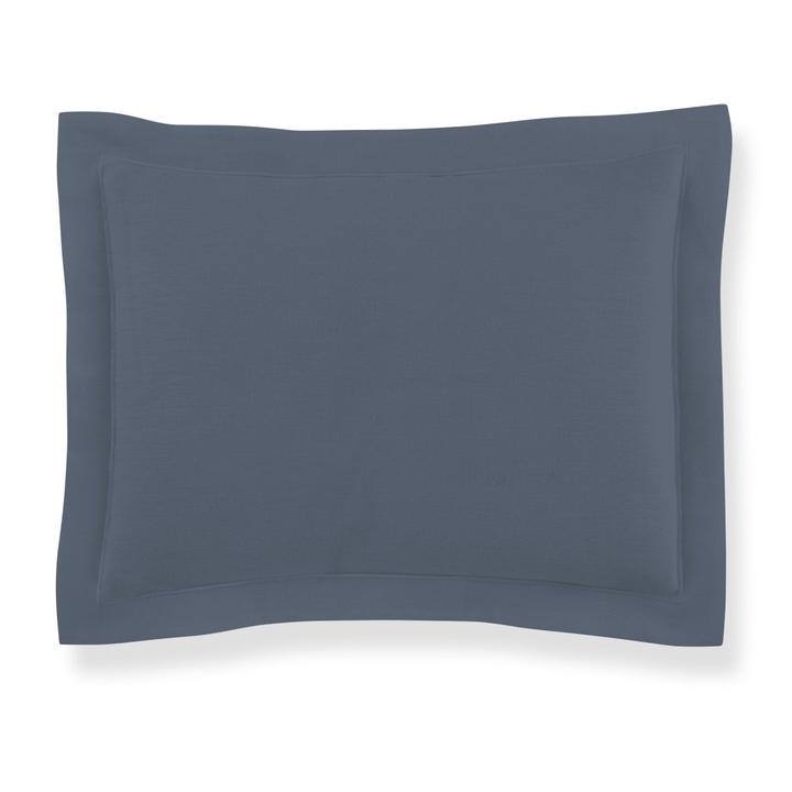 Shams Rio Linen Sham by Peacock Alley Standard 20x26 / Navy / 2" Flange Peacock Alley