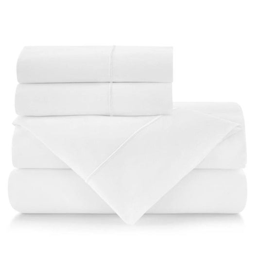 Sheet Sets Soprano II Sateen Sheet Set by Peacock Alley Twin / White Peacock Alley