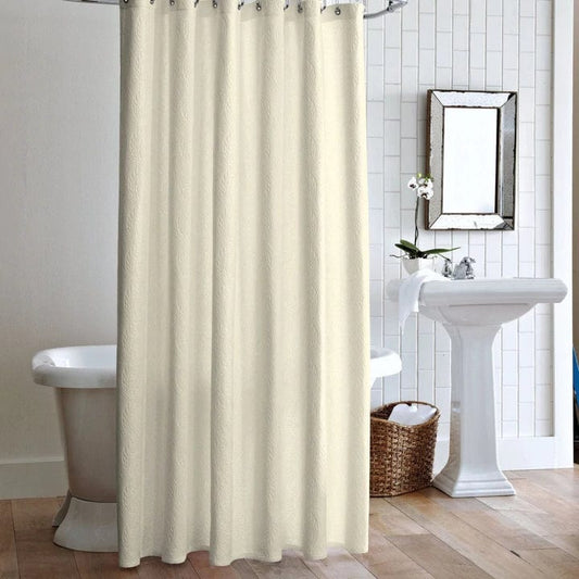 Shower Curtains Vienna Matelassé Shower Curtain by Peacock Alley IVORY Peacock Alley
