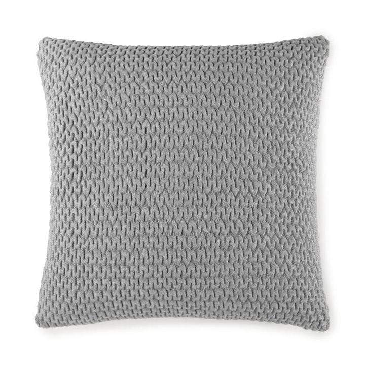 Throws Faro Throw by Peacock Alley Square Pillow / Gray Peacock Alley